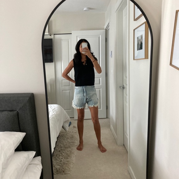 ONE Teaspoon Fringe Denim Shorts - Picture 3 of 8